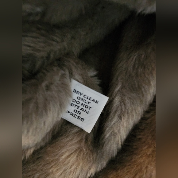 VTG London Fog Men's 40 Reg Brown Removable Faux Fur Lined Zip Up Byron Jacket - Picture 13 of 16